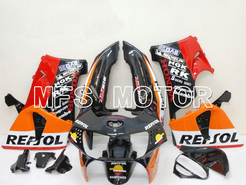 Honda CBR900RR 919 1998-1999 ABS Fairing - Repsol - Black Red Orange - MFS6488 - Fairings Kit