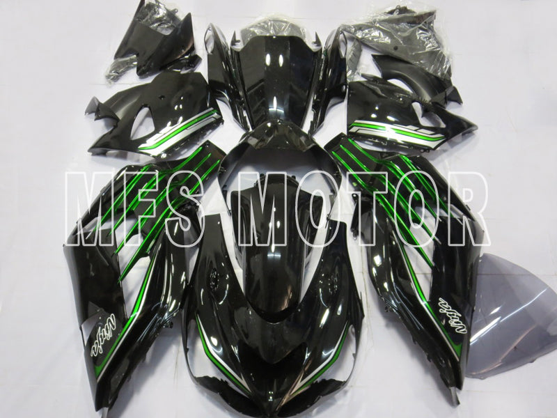 Kawasaki ZX14R 2012-2023 Injection ABS Fairing - Factory Style - Black Green - MFS8408 - Fairings Kit
