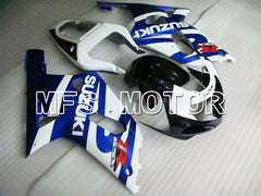 Suzuki GSXR750 2000-2003 Injection ABS Fairing - Factory Style - Black Wihte Blue - MFS6945 - Fairings Kit