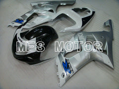 Suzuki GSXR750 2000-2003 Injection ABS Fairing - Factory Style - Black White Silver - MFS6989 - Fairings Kit