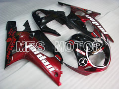 Suzuki GSXR750 2000-2003 Injection ABS Fairing - Jordan - Black Red - MFS6990 - Fairings Kit