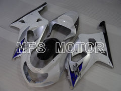 Suzuki GSXR600 2001-2003 Injection ABS Fairing - Factory Style - White Silver - MFS2195 - Fairings Kit