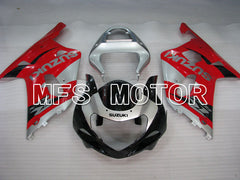 Suzuki GSXR750 2000-2003 Injection ABS Fairing - Factory Style - Black Red Silver - MFS7006 - Fairings Kit