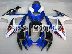 Suzuki GSXR600 GSXR750 2006-2007 Injection ABS Fairing - Factory - Blue White - MFS2362 - Fairings Kit