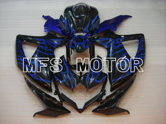 Suzuki GSXR600 GSXR750 2008-2010 Injection ABS Fairing - Flame - Blue - MFS2422 - Fairings Kit
