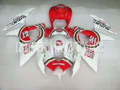 Suzuki GSXR600 GSXR750 2008-2010 Injection ABS Fairing - Lucky Strike - Red White - MFS2424 - Fairings Kit
