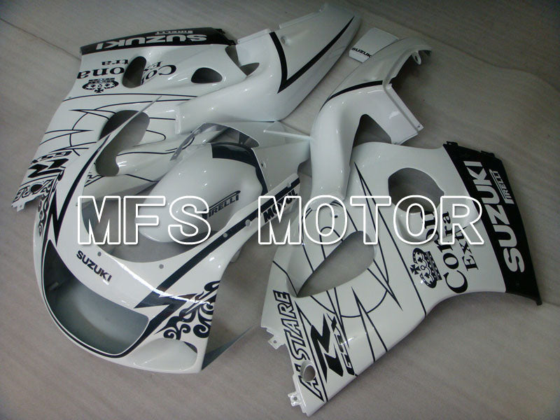 Suzuki GSXR600 1997-2000 ABS Fairing - Corona - Black White - MFS2527 - Fairings Kit