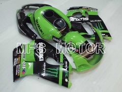 Suzuki GSXR750 1996-1999 ABS Fairing - Monster - Black Green - MFS6878 - Fairings Kit