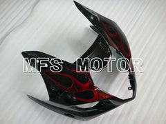 Suzuki GSXR1000 2003-2004 Injection ABS Fairing - Flame - Black Red - MFS2575 - Fairings Kit