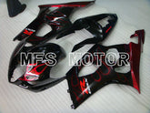 Suzuki GSXR1000 2003-2004 Injection ABS Fairing - Flame - Black Red - MFS2575 - Fairings Kit