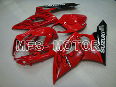 Suzuki GSXR1000 2005-2006 Injection ABS Fairing - Flame - Black Red - MFS2626 - Fairings Kit