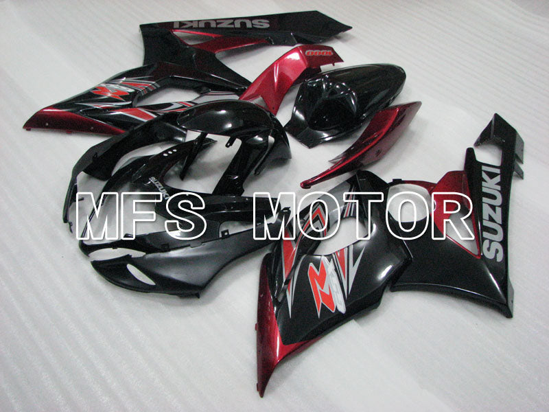 Suzuki GSXR1000 2005-2006 Injection ABS Fairing - Factory Style - Black Red - MFS2660 - Fairings Kit