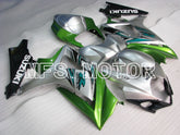 Suzuki GSXR1000 2007-2008 Injection ABS Fairing - Factory Style - Silver Green - MFS2696 - Fairings Kit