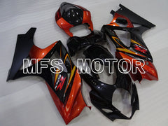 Suzuki GSXR1000 2007-2008 Injection ABS Fairing - Factory Style - Black Orange - MFS2698 - Fairings Kit