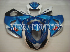 Suzuki GSXR1000 2009-2016 Injection ABS Fairing - Factory Style - White Blue - MFS2707 - Fairings Kit