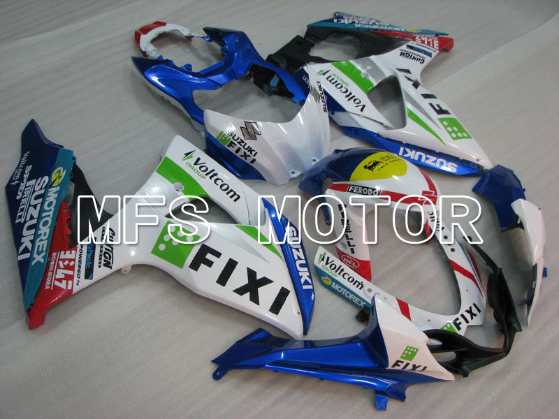 Suzuki GSXR1000 2009-2016 Injection ABS Fairing - FIXI - White Blue - MFS2729 - Fairings Kit
