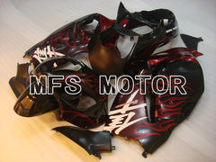 Suzuki GSXR1300 Hayabusa 1999-2007 Injection ABS Fairing - Flame - Black Red - MFS2808 - Fairings Kit