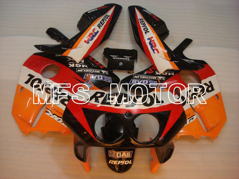 Honda CBR250RR 1990-1994 Injection ABS Fairing - Repsol - Black Orange Red - MFS3034 - Fairings Kit