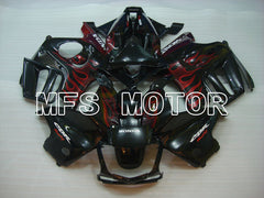 Honda CBR600 F3 1997-1998 Injection ABS Fairing - Flame - Black Red - MFS3058 - Fairings Kit