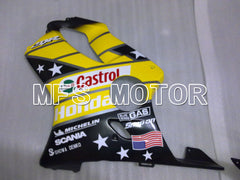Honda CBR600 F4i 2001-2003 Injection ABS Fairing - Castrol - Black Yellow - MFS3171 - Fairings Kit