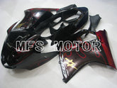 Honda CBR1100XX 1996-2007 Injection ABS Fairing - Flame - Black Red - MFS3245 - Fairings Kit