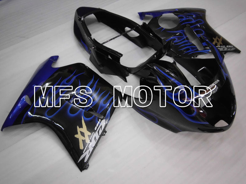Honda CBR1100XX 1996-2007 Injection ABS Fairing - Flame - Black Blue - MFS3261 - Fairings Kit