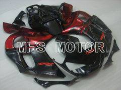 Yamaha YZF-R6 1998-2002 Injection ABS Fairing - Factory Style - Black Red wine color - MFS3557 - Fairings Kit