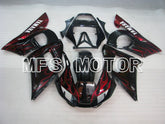 Yamaha YZF-R6 1998-2002 Injection ABS Fairing - Flame - Black Red - MFS3558 - Fairings Kit