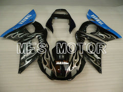Yamaha YZF-R6 1998-2002 Injection ABS Fairing - Flame - Black White - MFS3563 - Fairings Kit