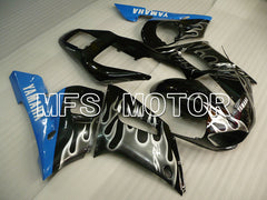 Yamaha YZF-R6 1998-2002 Injection ABS Fairing - Flame - Black White - MFS3563 - Fairings Kit