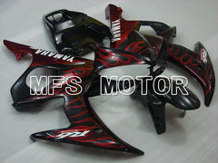 Yamaha YZF-R6 2005 Injection ABS Fairing - Flame - Black Red - MFS3591 - Fairings Kit