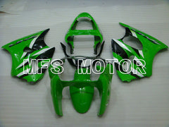 Kawasaki NINJA ZX6R 2000-2002 Injection ABS Fairing - Factory Style - Black Green - MFS3622 - Fairings Kit