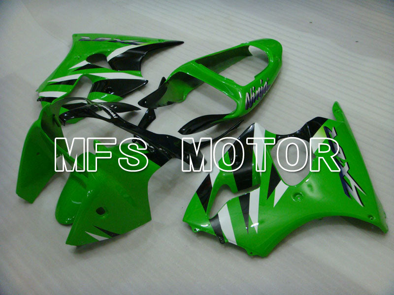 Kawasaki NINJA ZX6R 2000-2002 Injection ABS Fairing - Factory Style - Black Green - MFS3622 - Fairings Kit