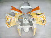 Kawasaki NINJA ZX6R 2000-2002 Injection ABS Fairing - Flame - White Orange - MFS3675 - Fairings Kit