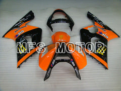 Kawasaki NINJA ZX6R 2003-2004 Injection ABS Fairing - Monster - Black Orange - MFS3716 - Fairings Kit