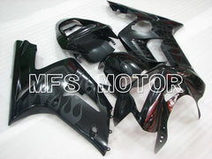 Kawasaki NINJA ZX6R 2003-2004 Injection ABS Fairing - Flame - Black - MFS3722 - Fairings Kit