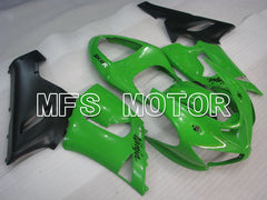 Kawasaki NINJA ZX6R 2005-2006 Injection ABS Fairing - Factory Style - Green - MFS3768 - Fairings Kit