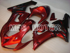 Kawasaki NINJA ZX6R 2005-2006 Injection ABS Fairing - Factory Style - Red wine color - MFS3769 - Fairings Kit