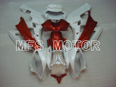 Yamaha YZF-R6 2006-2007 Injection ABS Fairing - Factory Style - Red wine color White - MFS3771 - Fairings Kit