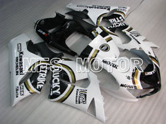 Kawasaki NINJA ZX6R 2005-2006 Injection ABS Fairing - Lucky Strike - Black White - MFS3773 - Fairings Kit