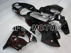 Kawasaki NINJA ZX9R 2000-2001 ABS Fairing - Flame - Black Red - MFS3834 - Fairings Kit