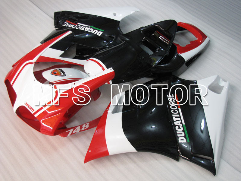 Ducati 748 / 998 / 996 1994-2002 Injection ABS Fairing - Factory Style - Black Red - MFS3953 - Fairings Kit