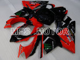 Kawasaki NINJA ZX10R 2004-2005 Injection ABS Fairing - Monster - Black Red - MFS3982 - Fairings Kit