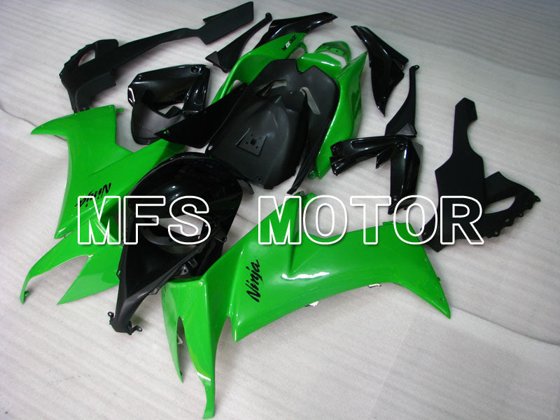 Kawasaki NINJA ZX10R 2008-2010 Injection ABS Fairing - Factory Style - Black Green - MFS4041 - Fairings Kit