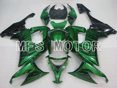 Kawasaki NINJA ZX10R 2008-2010 Injection ABS Fairing - Flame - Black Green - MFS4052 - Fairings Kit