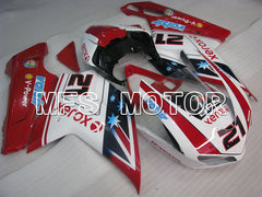Ducati 848 / 1098 / 1198 2007-2011 Injection ABS Fairing - Xerox - Red White - MFS4109 - Fairings Kit