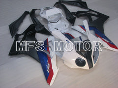 BMW S1000RR 2009-2014 Injection ABS Fairing - Factory Style - Black White Matte - MFS4163 - Fairings Kit