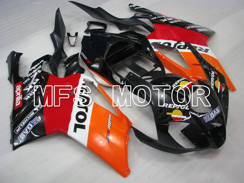 Aprilia RSV 1000 R 2004-2009 ABS Fairing - Repsol - Black Red Orange - MFS4334 - Fairings Kit