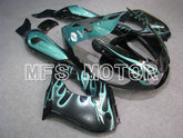 Yamaha YZF1000R 1997-2007 ABS Fairing - Flame - Black Cyan - MFS4423 - Fairings Kit