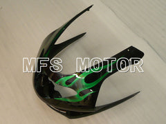 Yamaha YZF-600R 1997-2007 Injection ABS Fairing - Flame - Green Black - MFS4474 - Fairings Kit